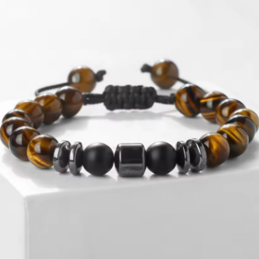 Gemstone and Magnetic Bracelet,Stone Beaded Bracelet